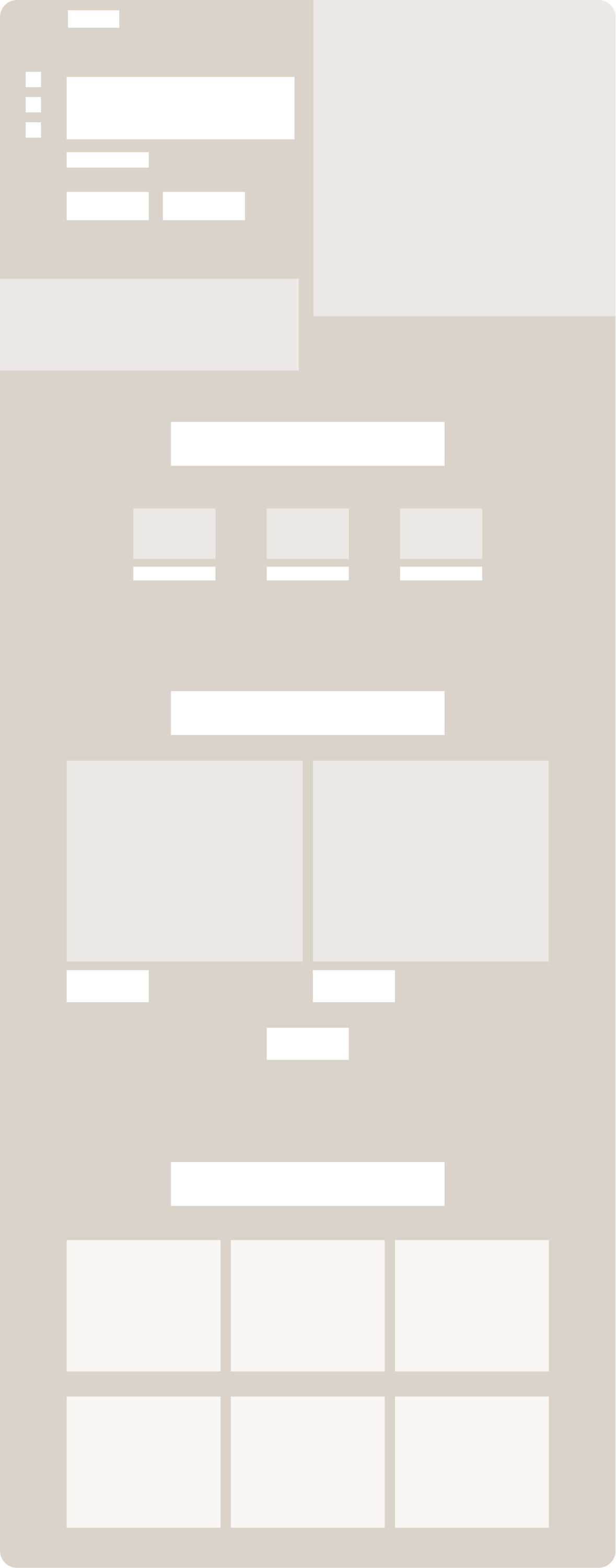 Desktop wireframe