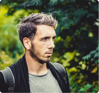 Portrait photo used for the Carlos persona